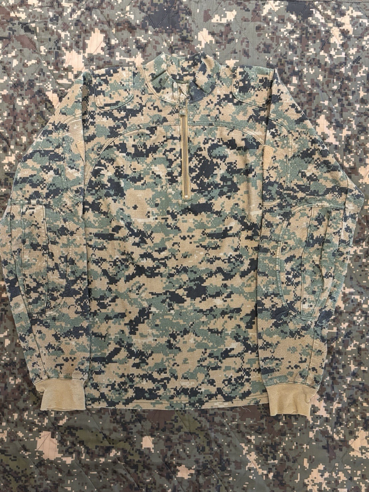 USMC Digital Woodland Marpat Frog Inclement Weather Shirt Medium Long M-L MARSOC