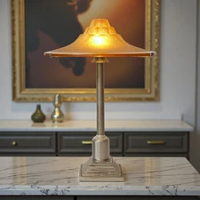 Art Deco Desk Lamp Light Table Lamp "HONEY SHADOW" Unique