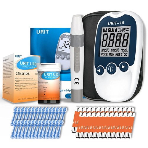 Misuratore di glucosio nel sangue acido urico striscia reattiva per monitor tester gotta diabete 3my6 - Foto 1 di 16