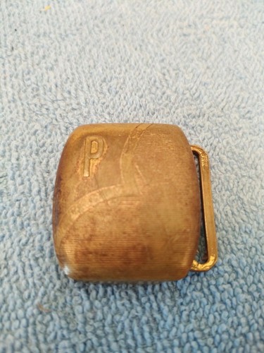 Gold Plated "P" Belt Buckle - Picture 3 of 5