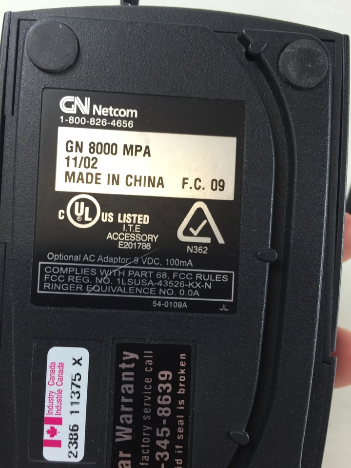 Amplificador de auriculares telefónicos JABRA GN8000-MPA GN Netcom 8000MPA solo wow Foto 2 de 4