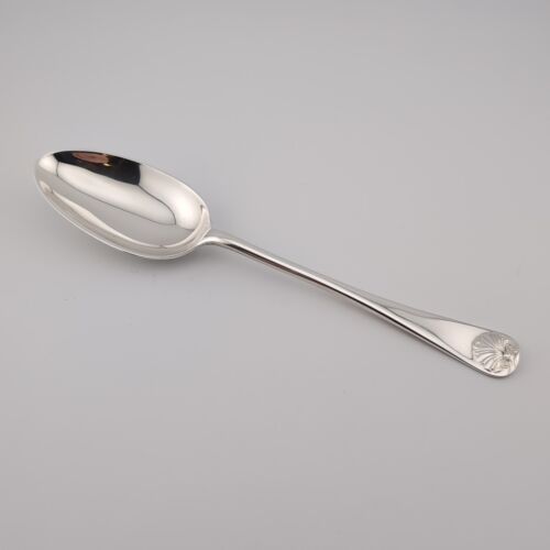 Stieff Williamsburg Shell Sterling Silver Owalna łyżka deserowa do zupy - 6 3/4" - Zdjęcie 1 z 3