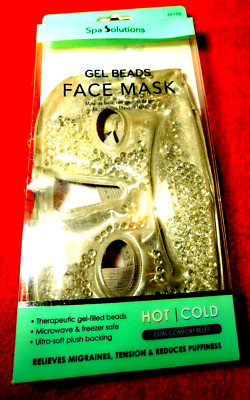 Spa Solutions~Gel Beads Face Mask Dual-Comfort Relief In Original Box!!