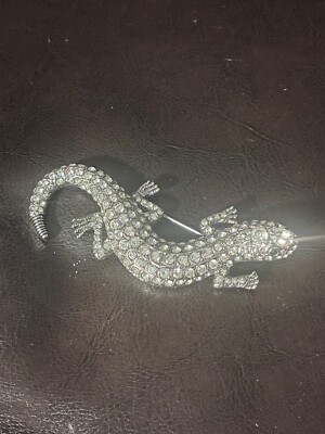  Ciner Lizard Brooch. Vintage. Rare. 3.5 inches. Outstanding Condition!
