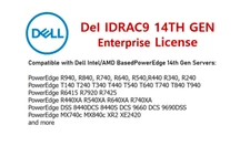 iDRAC9 Enterprise License for 14G Dell PowerEdge R740/R640/R540/R440/R340