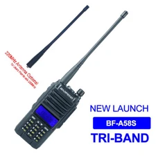 Baofeng BF-A58s Tri-Band Transeiver 136-174Mhz&220-260Mhz&400-520Mhz 2 Way Radio