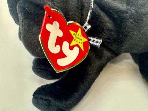 Luke the Black Labrador Dog Birth June 15 1998 Plush Toys Ty Beanie Baby Retired - Picture 5 of 19