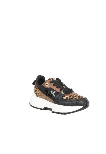 INC Mens Brown Mixed Media Damon Cheetah Toe Platform  display picture 2