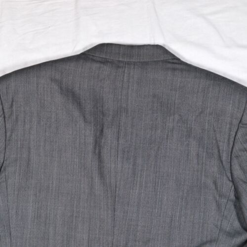 JAEGER Vintage Men's Grey Pure New Wool Suit Jacket Blazer Size 58 C - Picture 7 of 13
