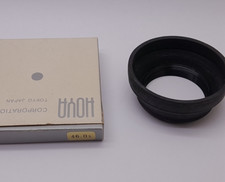 OLD NEW STOCK HOYA 46MM SCREW IN RUBBER LENS HOOD MADE IN JAPAN -FREE SHIPPING-