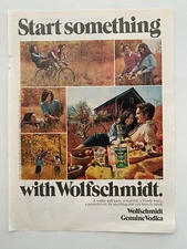 Wolfschmidt Genuine Vodka Vintage 1975 Print Ad