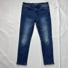 Refinery Republic Jeans Boys 12 Blue Ripped Tapered Leg Denim Stretch Pockets