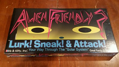 1993 ALIEN FRIENDLY? Lurk! Sneak! Attack! Solar System Space Board Game NEW