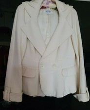 Gorgeous Jacket Blazer Armani Collezioni, Ivory, Size Uk 12-14/eur 42