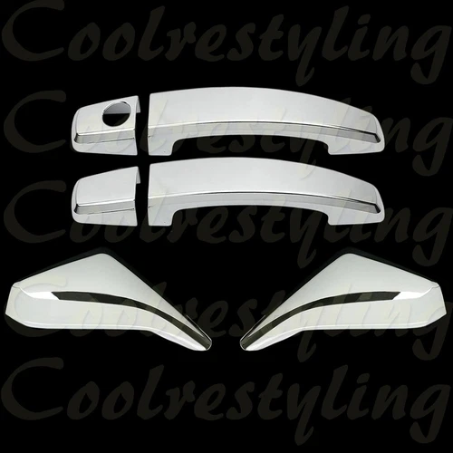 For 2010 11 12 13 14 15 Chevy CAMARO Chrome Mirror Cover + 2 door Handle cover