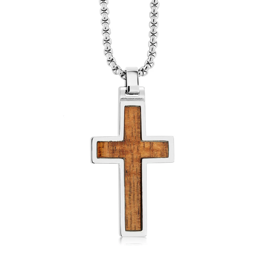 Tungsten cross sales pendant