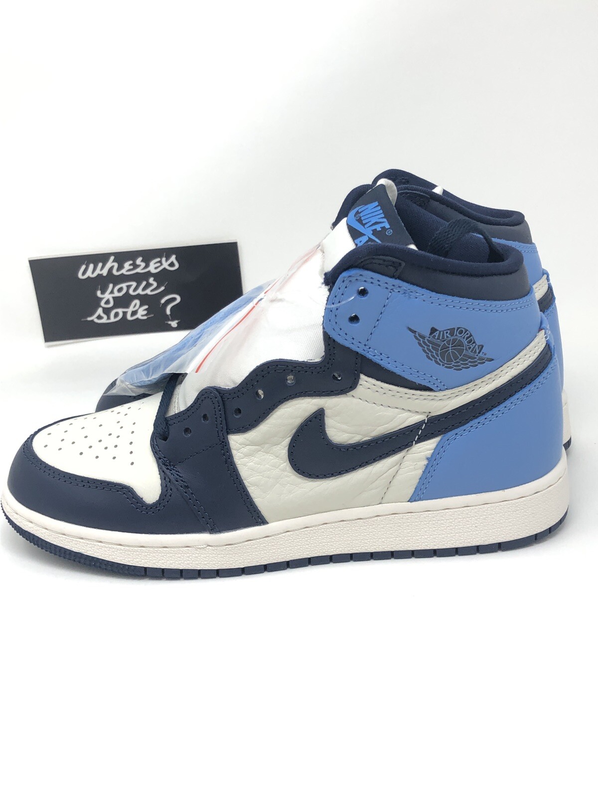 Nike Air Jordan 1 One Obsidian UNC Size 