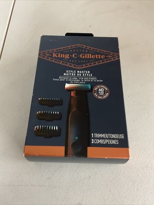 Gillette King C Style Master Trimmer Set - Black