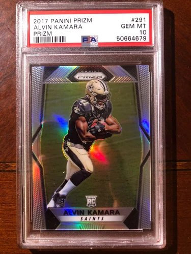 2017 Panini Prizm Alvin Kamara Silver RC Rookie #291 PSA 10 Gem Mint Saints