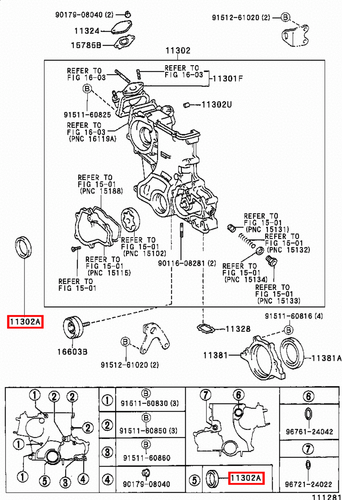 Genuine LandCruiser FZJ80 1FZ 4.5 Petrol Front Timing Cover Crankshaft Oil Seal - Picture 5 of 7