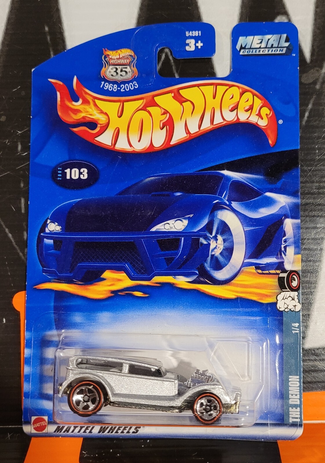 2002 HOT WHEELS RED LINES ** THE DEMON ** #103 1:64