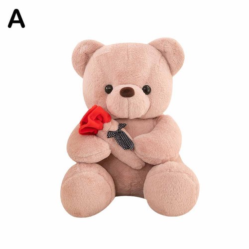 9.8'' Teddy Bear Doll with Rose Soft Comfortable Doll Valentine's Gifts Day Z7 - Picture 13 of 16