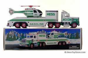 hess truck with helicopter