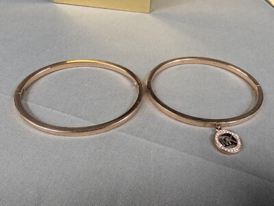 Michael Kors Watch Bangle Set Womens Stainless Steel Rose  display picture 1