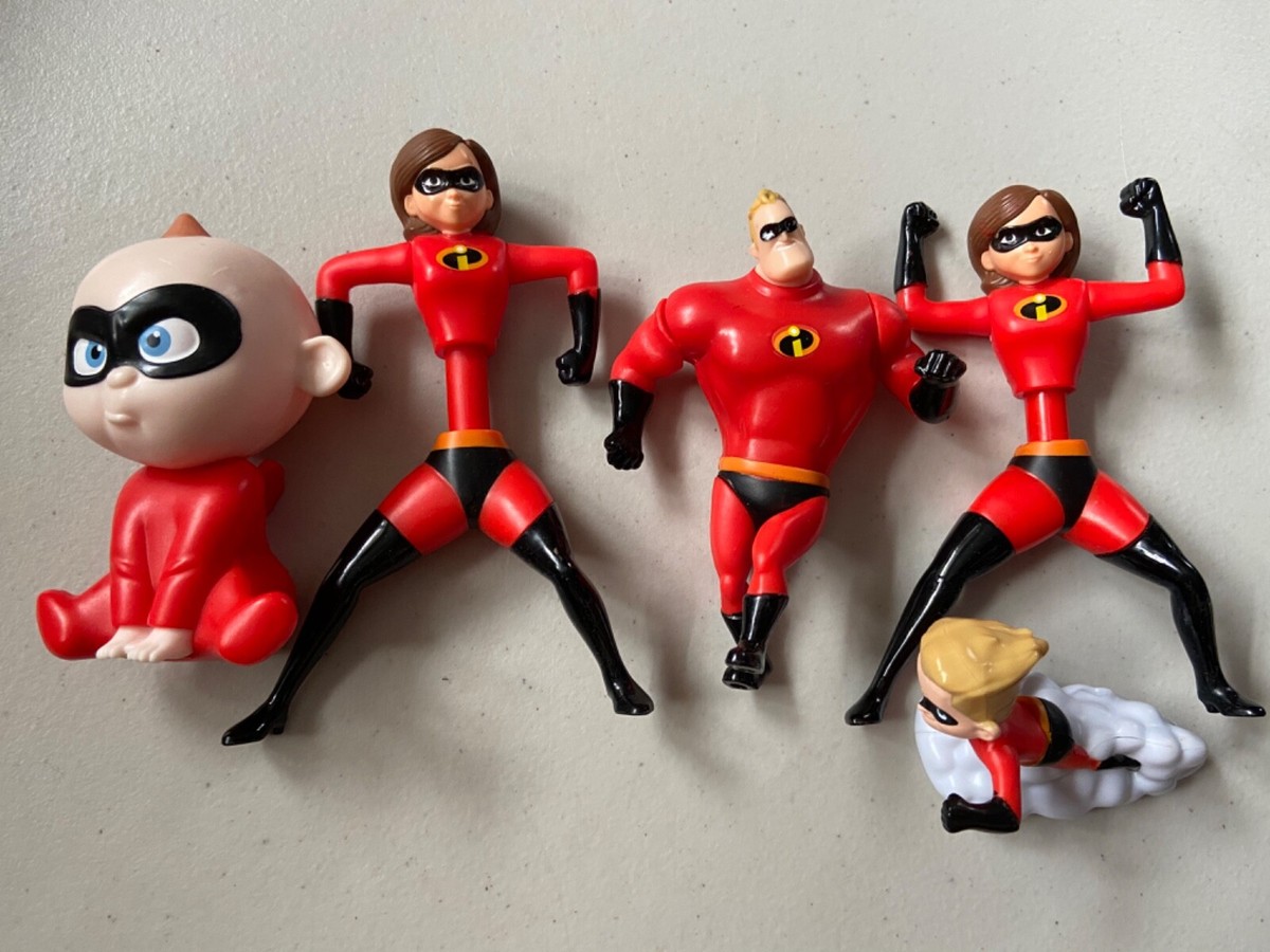 Disney Pixar Incredibles Figure Toys Incredible Elastigirl Jack Jack  Dash
