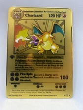 Pokemon Karte Glurak / Charizard First Editio...