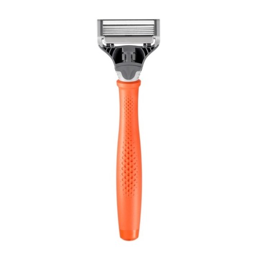 Harry's Shaving Razor Orange Grip Includes 2 Cartridges & Razor Cover - Picture 3 of 9
