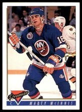 1993-94 TOPPS PREMIER - NHL Trading Card #57 - MARTY McINNIS, New York Islanders