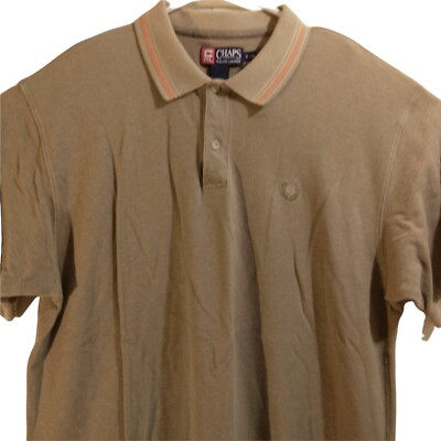 Chaps Ralph Lauren vintage Polo Shirt Mens XL Xlarge Short