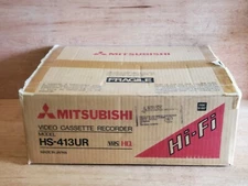 Parts Repair Not Working As Is MITSUBISHI HS-413UR VCR Original Box NOT WORKING