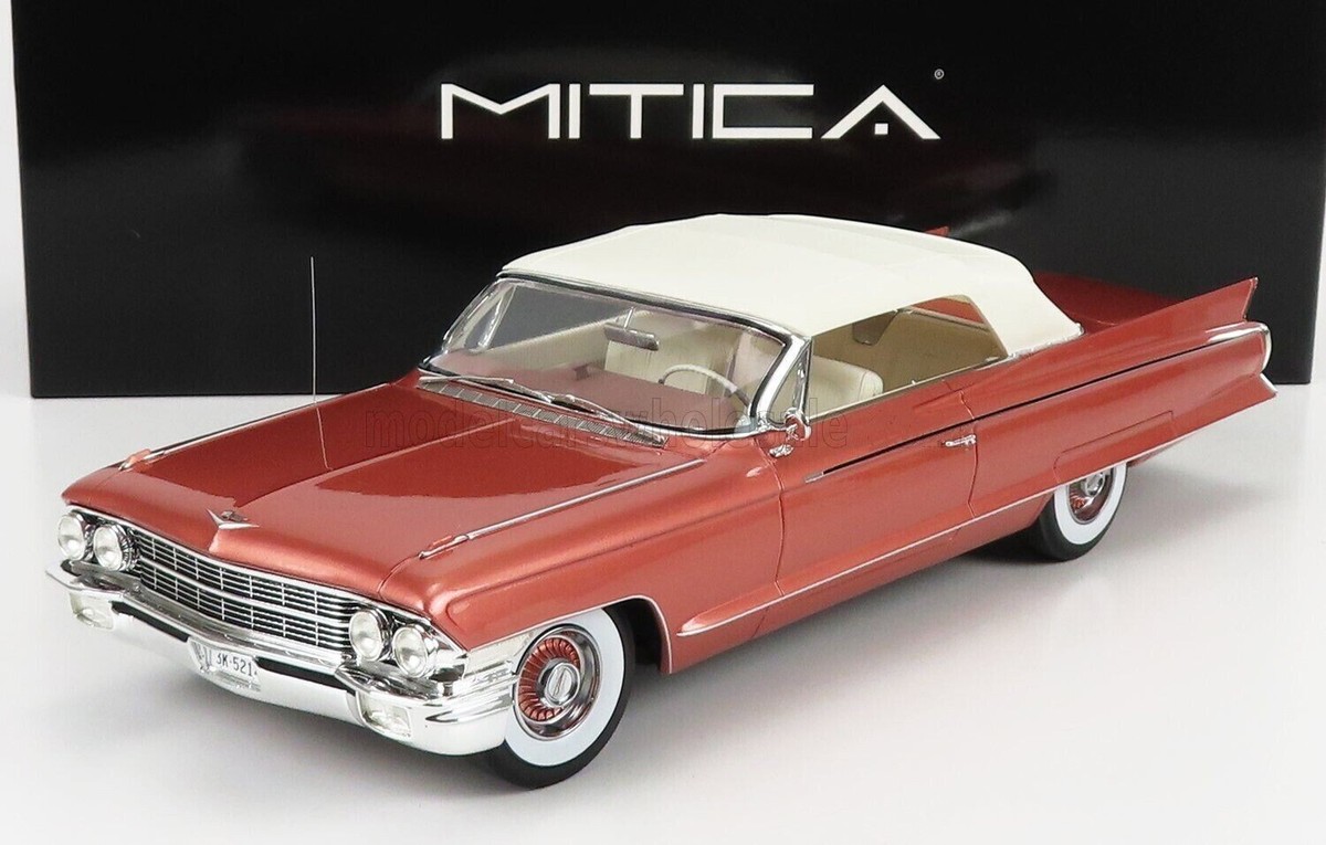 Mitica 1962 CADILLAC ELDORADO BIARRITZ CONVERTIBLE CLOSED PINK 1