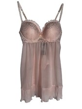 Sexy Fashion Nova Selfish Love Babydoll Set Baby Pink Size Large Thong  Lingerie