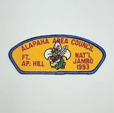 1993 National Scout Jamboree Alapaha Area Council Shoulder (Blue) Patch JP001.
