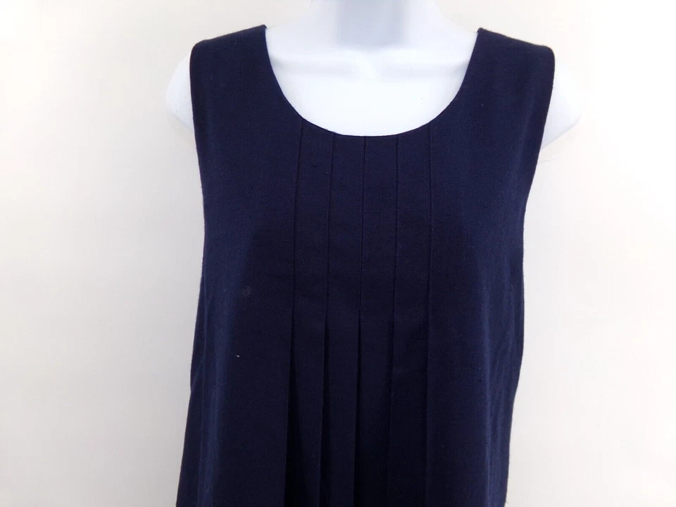 Vintage Motherhood Work Career Maternity Dress —Small EUC navy blue sleeveless - Image 2 of 4