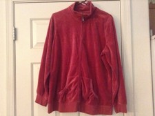 RETRO VELOUR JOGGING -TRACK - SWEAT JACKET  LIFE  XL  MAUVE