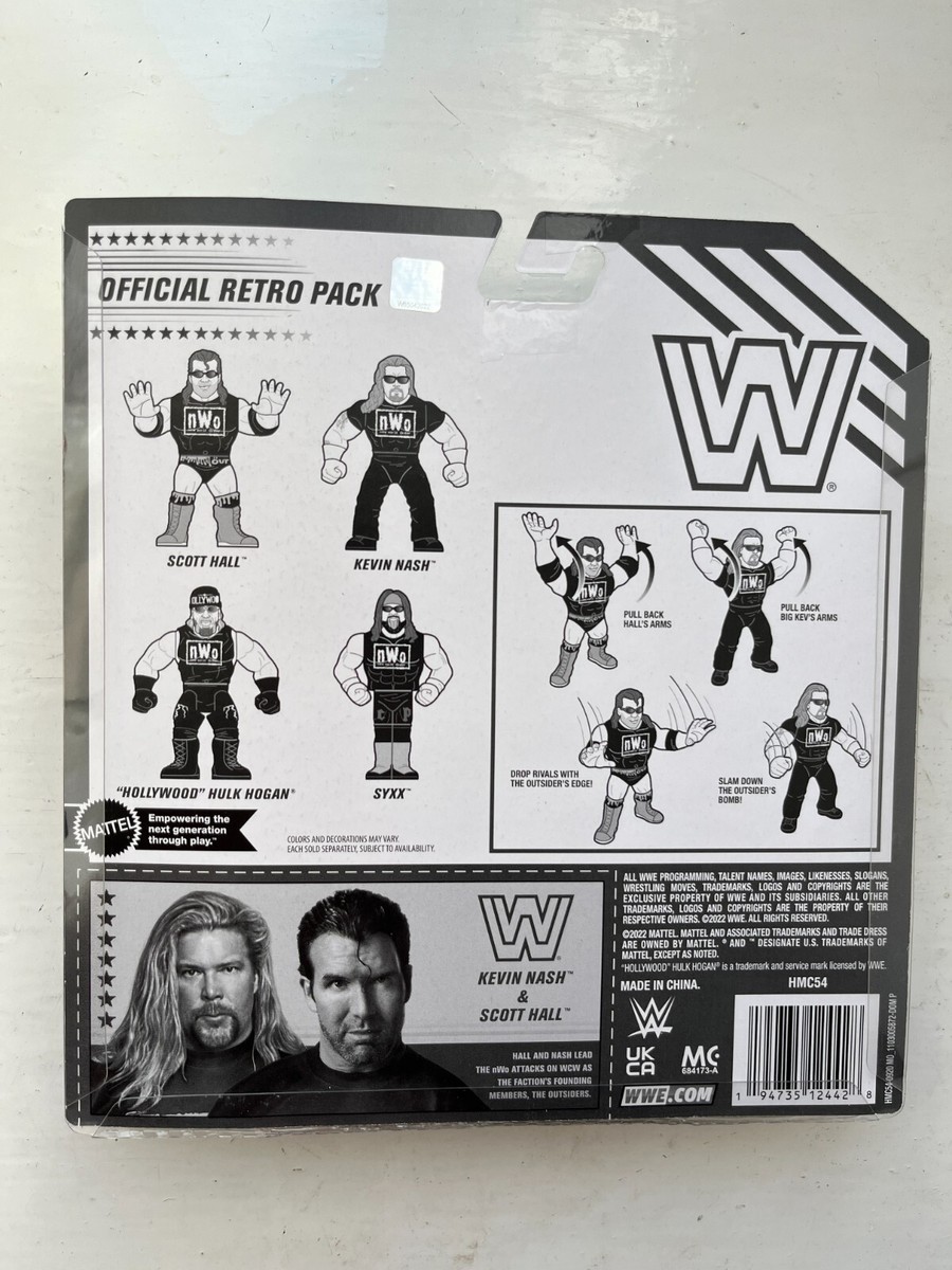 BNIB WWE MATTEL RETRO SERIES 14 NWO SCOTT HALL & KEVIN NASH