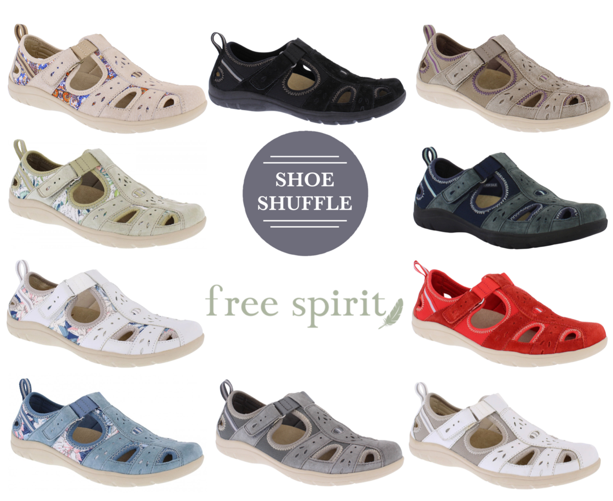 Free Spirit Cleveland Touch Fastening Summer Ladies Shoes Comfort