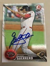 Gabby Guerrero 2018 Arizona Diambacks Signed Card