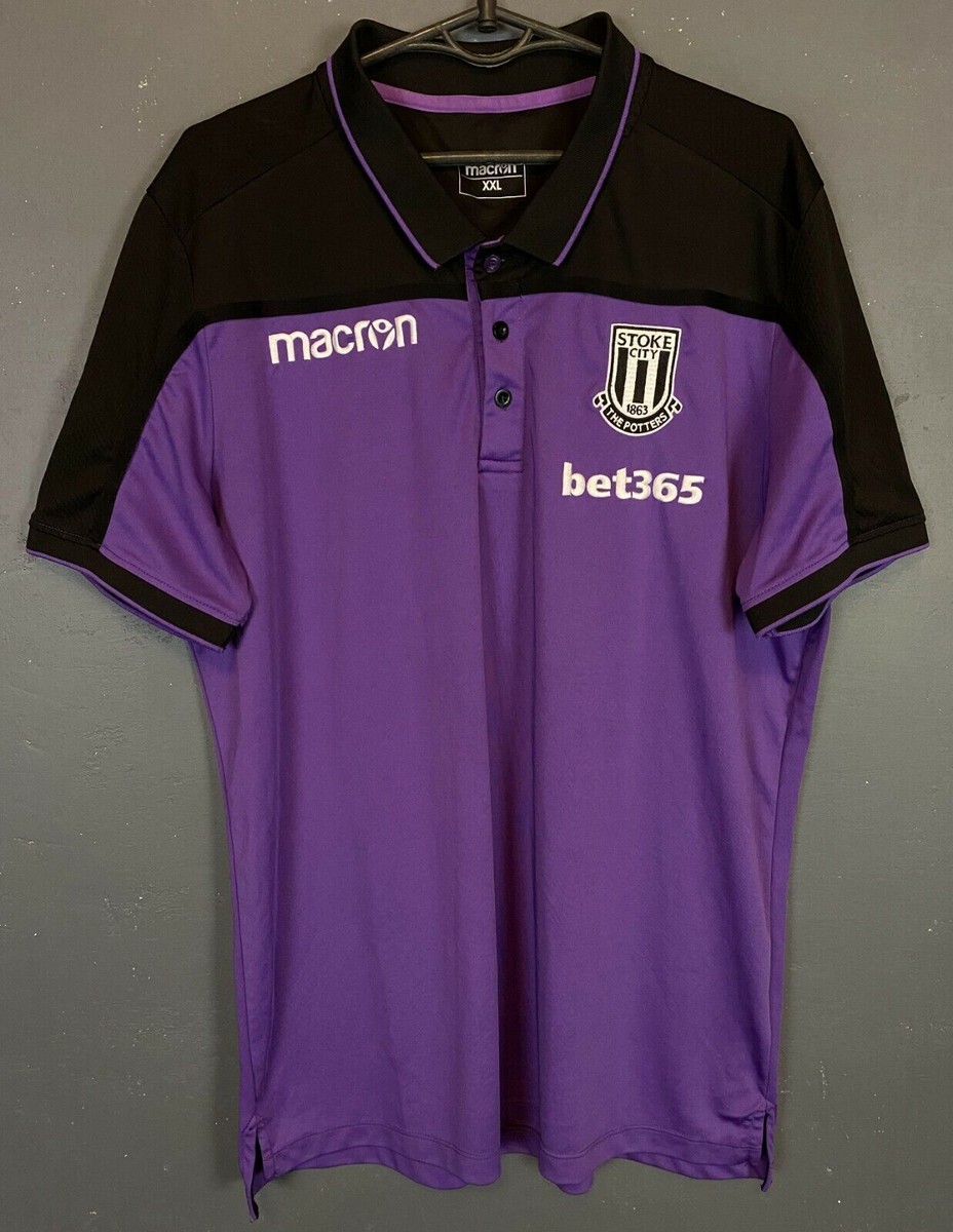 Maillot Stoke City Domicile 2018-2019 - Macron - Rouge Et Blanc - Taille Homme XL