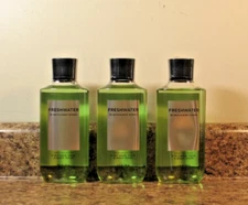 3 Bath & Body Works FRESHWATER MEN  3-in-1 Hair Face Body Wash Shower Gel 10 oz