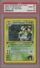 Pokemon Erika's Venusaur Gym Challenge 1st Edition Holo Rare #4 PSA 10 Gem Mint