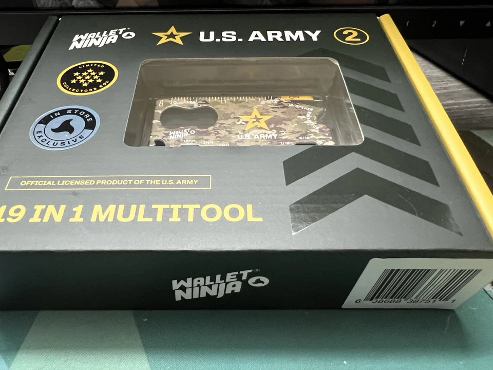 Multiherramienta 19 en 1 billetera del ejército de Estados Unidos Ninja Foto 2 de 4