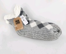 MUK LUKS Multi Color Women's Cabin Socks Sherpa Lined Spa Grippy Women's 6-8 S/M