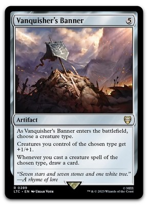 Vanquisher's Banner #289 (NM) Lord of the Rings LTC Magic MTG