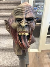 Gruesome Zombie with Tongue Full Head Latex Mask Heavy Metal Horror