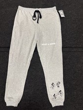 NWT Disney Mickey and Minnie Sweatpants Gray Size L